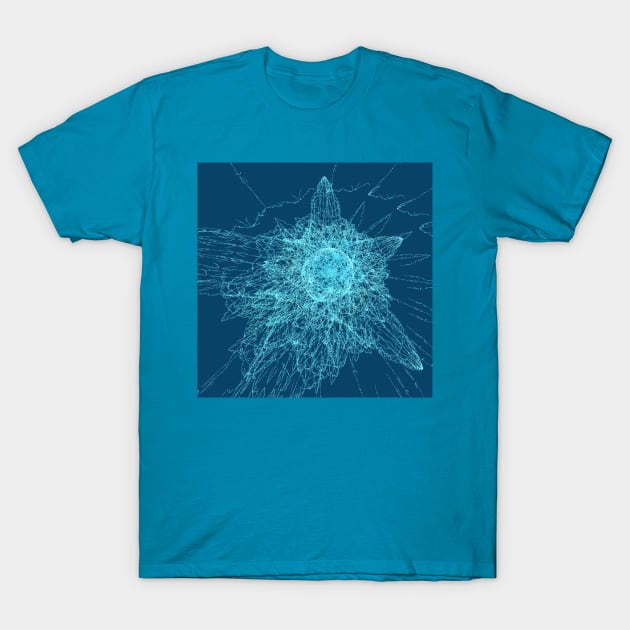 Shattered glass T-Shirt by Gaspar Avila